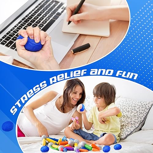Miniatura 4 de Jenaai 30 piezas de bola de estrés cerebral de Halloween juguete para apretar de 2.76 pulgadas de poliuretano para ejercicio muscular de mano,