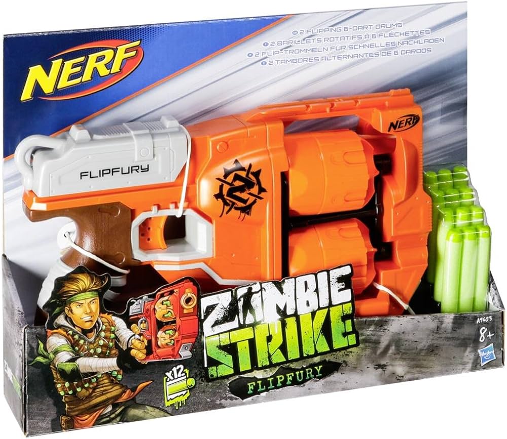 HASBRO NERF ZOMBIE STRIKE A9603 FLIPFURY-3 : Amazon.com.tr: Oyuncak