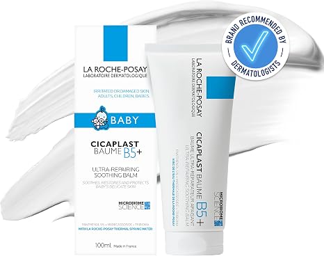 La Roche-Posay Baby Cicaplast Balm B5 Multi-Purpose Repairing Balm, Soothing Barrier Cream for Nappy Rash and Dry Sensitive Skin, with 5% Panthenol, 100ml