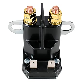 12V Starter Solenoid Relay Compatible with John Deere & Cub Cadet MTD Troy-Bilt Trombetta 725-04439, AM138068, 862-1211-211-16, Lawn Mower Tractor Engine Replacement LA100 LA105 LA110 LTX1040
