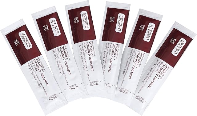 Tattoo Scar Repair Gel, 50Pcs Microblading Aftercare Ointment Vitamin A&D Anti-Inflammatory Anti Scar Tattoo Aftercare Cream for Makeup Microblading and Tattoo Healing Art Tattoo Supplies