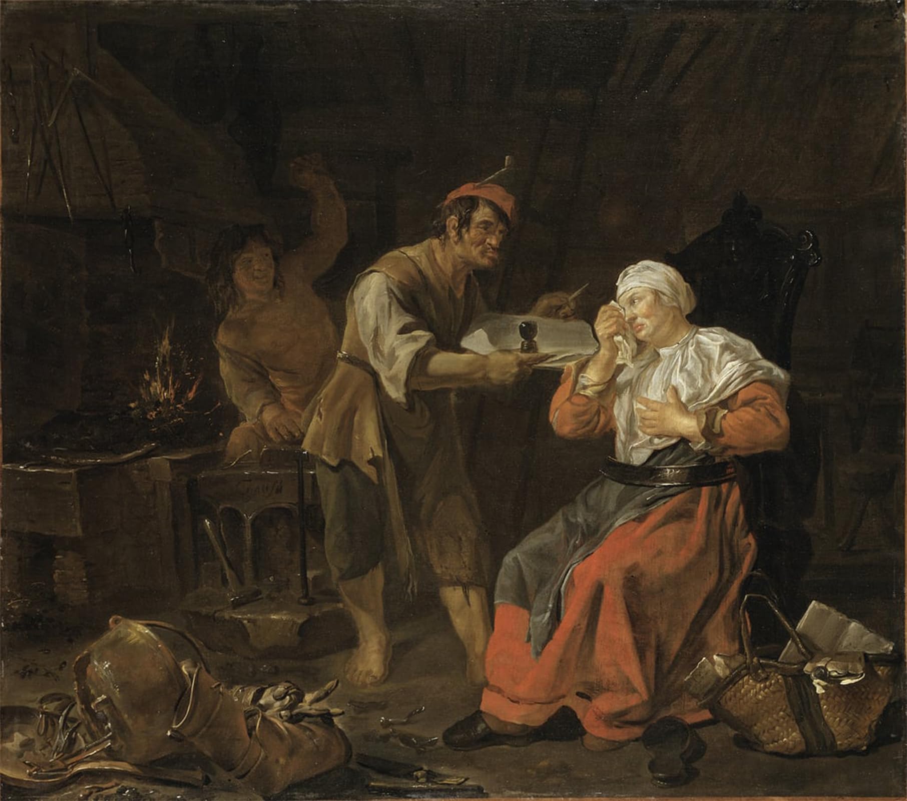 Impression sur toile Gabriel Metsu portrait artistique de haute précision - 5