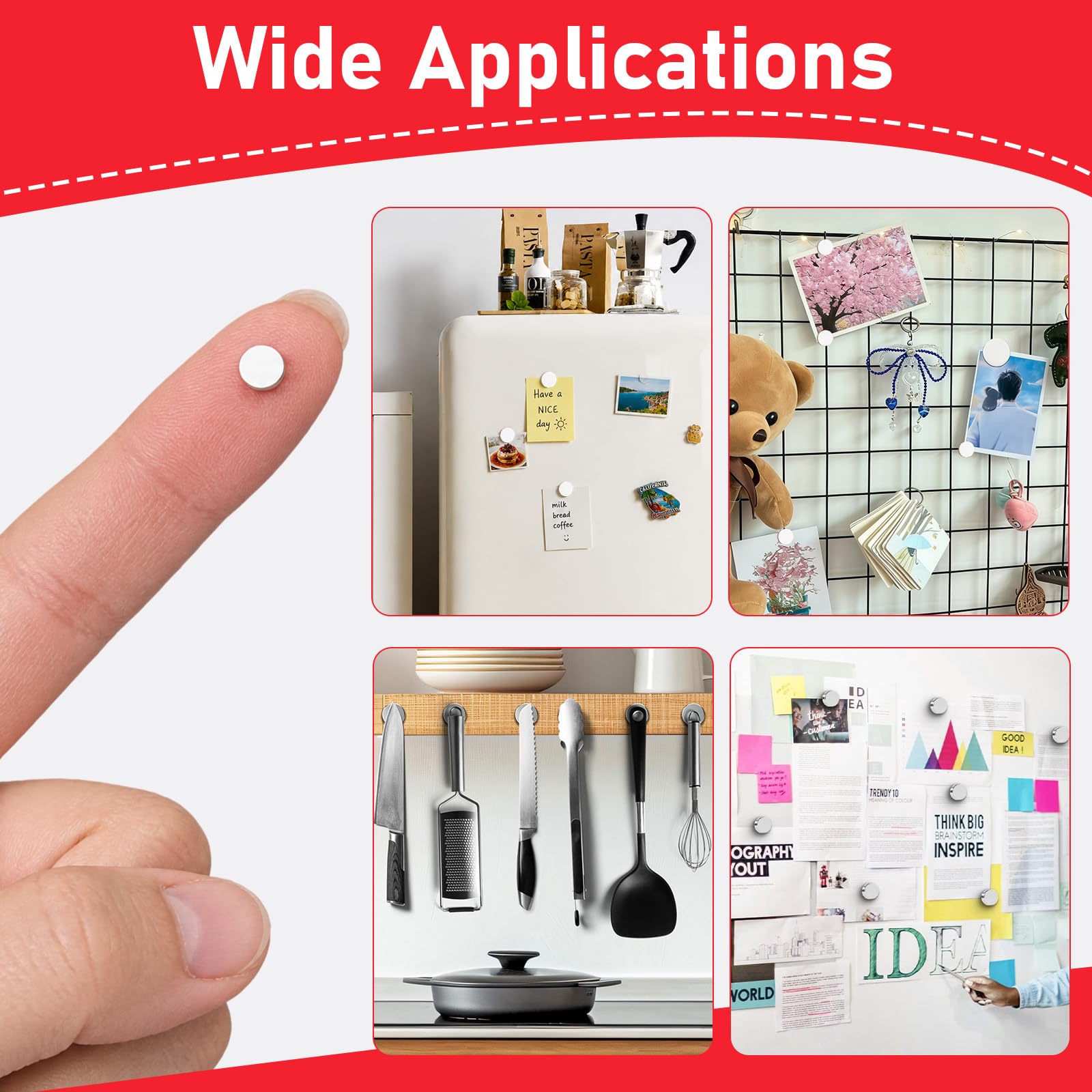 5×3mm Small Magnets for Crafts, Rare Earth Magnets for Fridge - 400Pcs — Amazon image 6