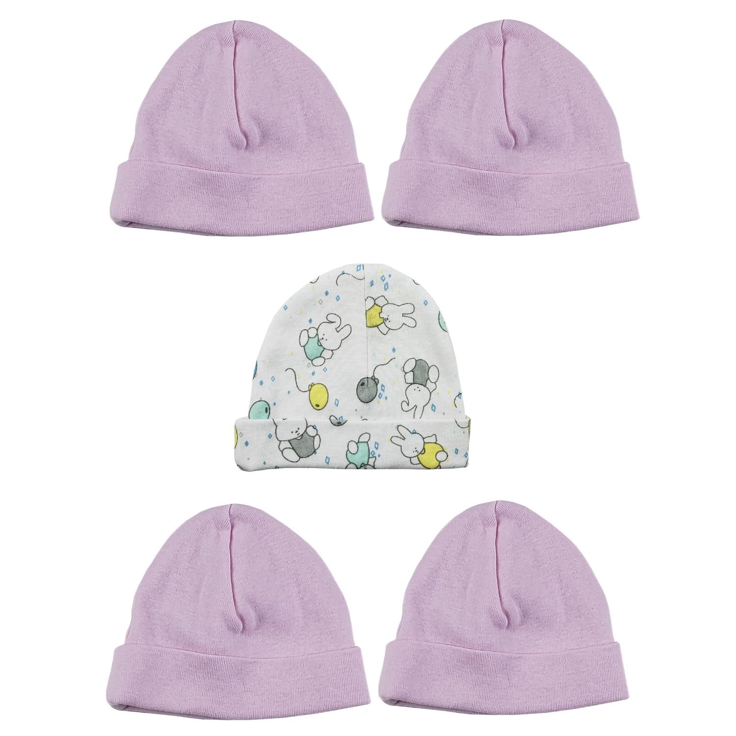 Bonnets bébé fille lot de 5 Bambini indispensables pour les sorties - 6