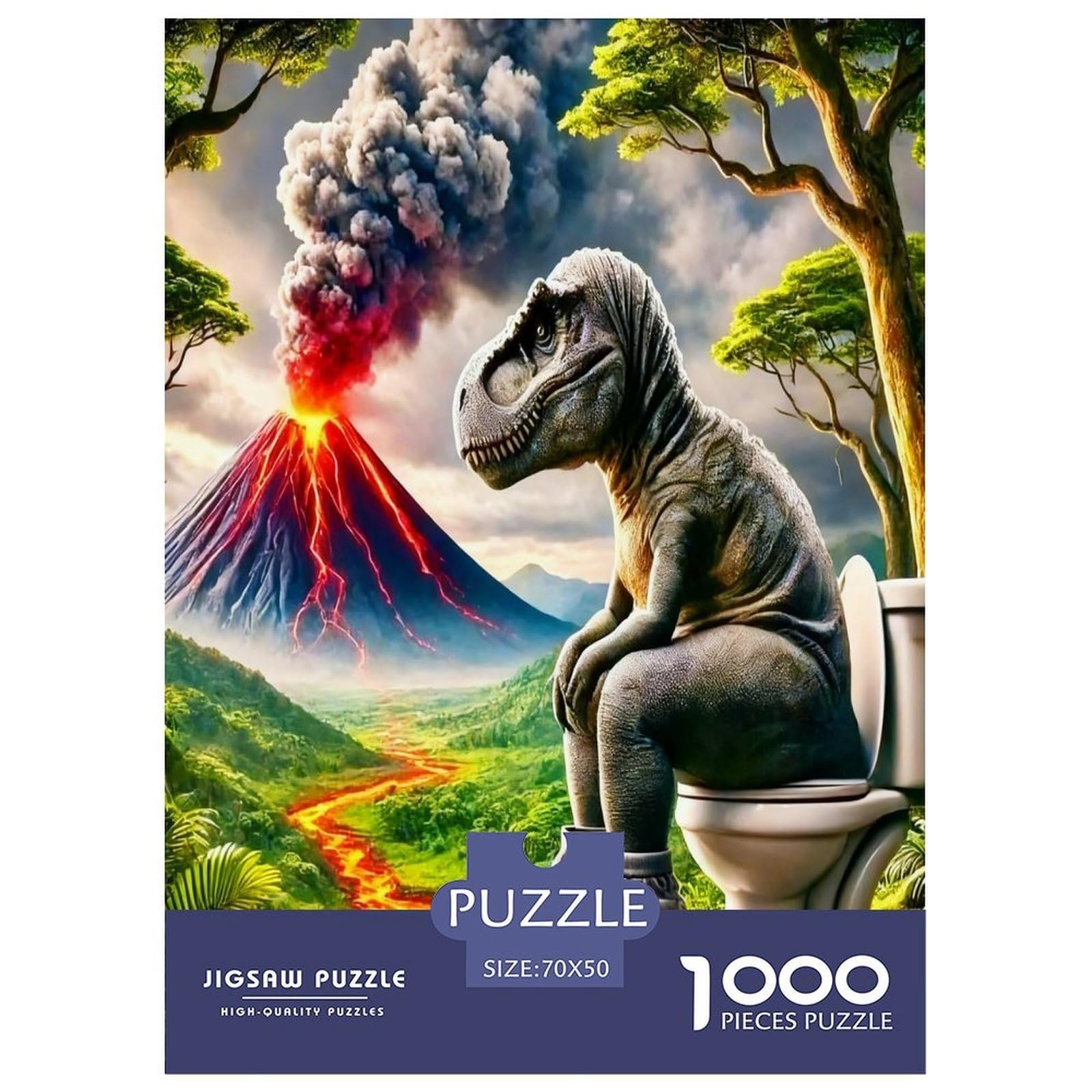 Dinosaur Jigsaw Puzzles Great Gift for Adults 1000 Piece Family Challenging Toys Home Decoration Animal Jigsaw Puzzle for Adults And Kids 70x50cm/1000pcs