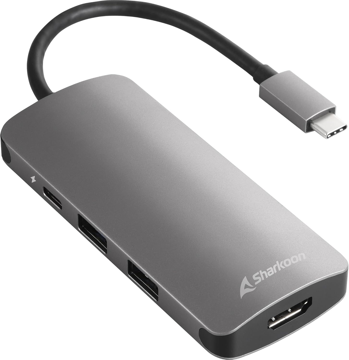 Sharkoon USB 3.0 Type C Multiport Adapter Dark Grey
