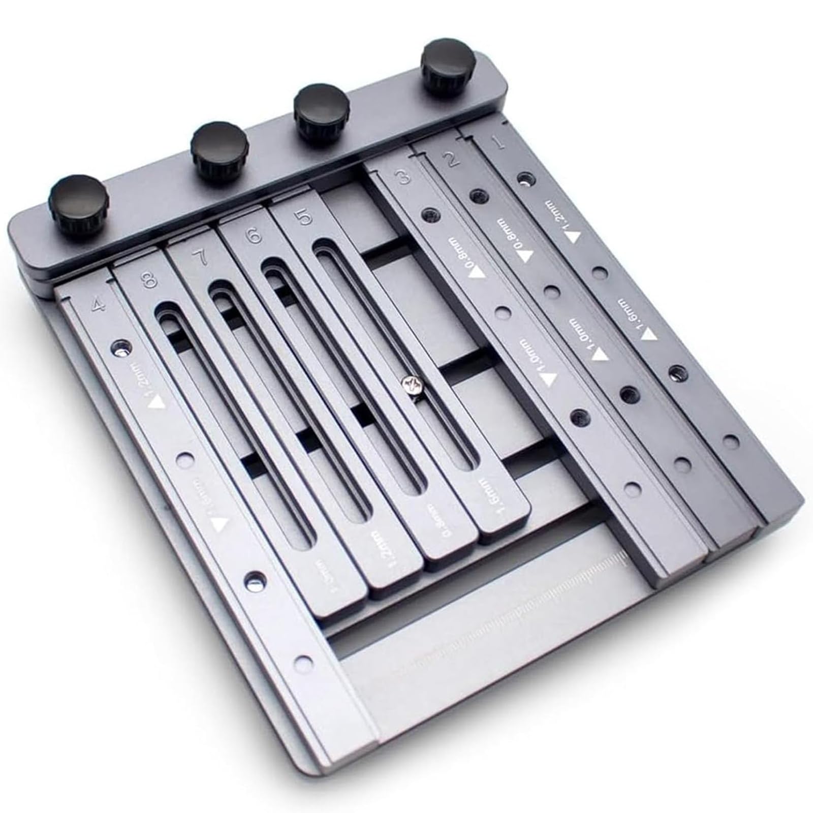 Mini-Lötpasten-Schablonendrucker, manueller SMT-Schablonendrucker, kompatibel mit bis zu 109 × 135 mm Stahlgittergrößen, für präzisen SMT-Druck und Leiterplattenmontage in der Druckindustrie