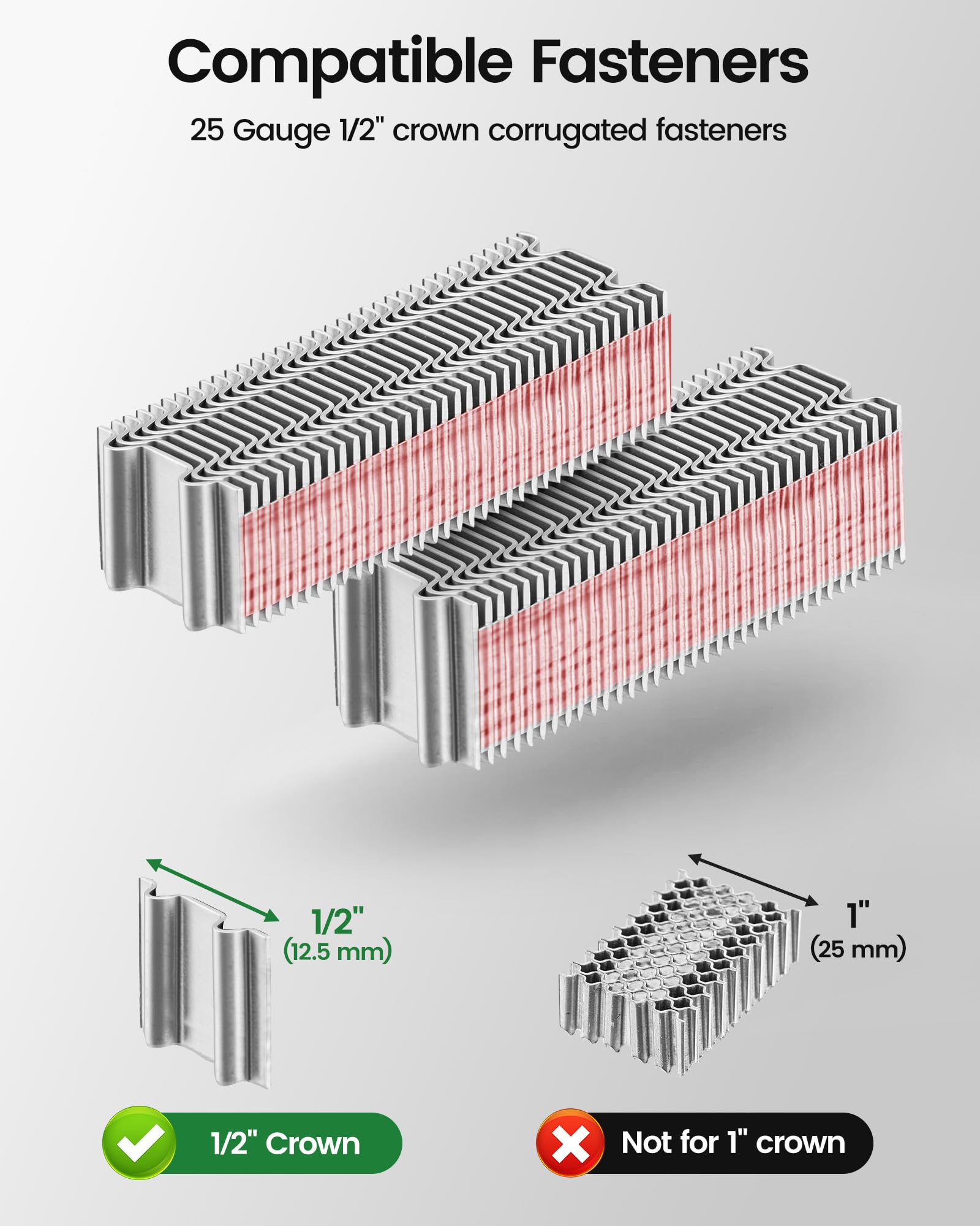 Meite Corrugated Stapler - 2 Trigger Sets -3