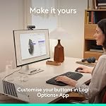 Logitech Signature Comfort Plus M850 L Wireless Mouse, Bluetooth Mouse with Palm Cushion, Silent Clicks, 24-Month Battery, Customizable Buttons, for Windows, Mac, iPad - Graphite