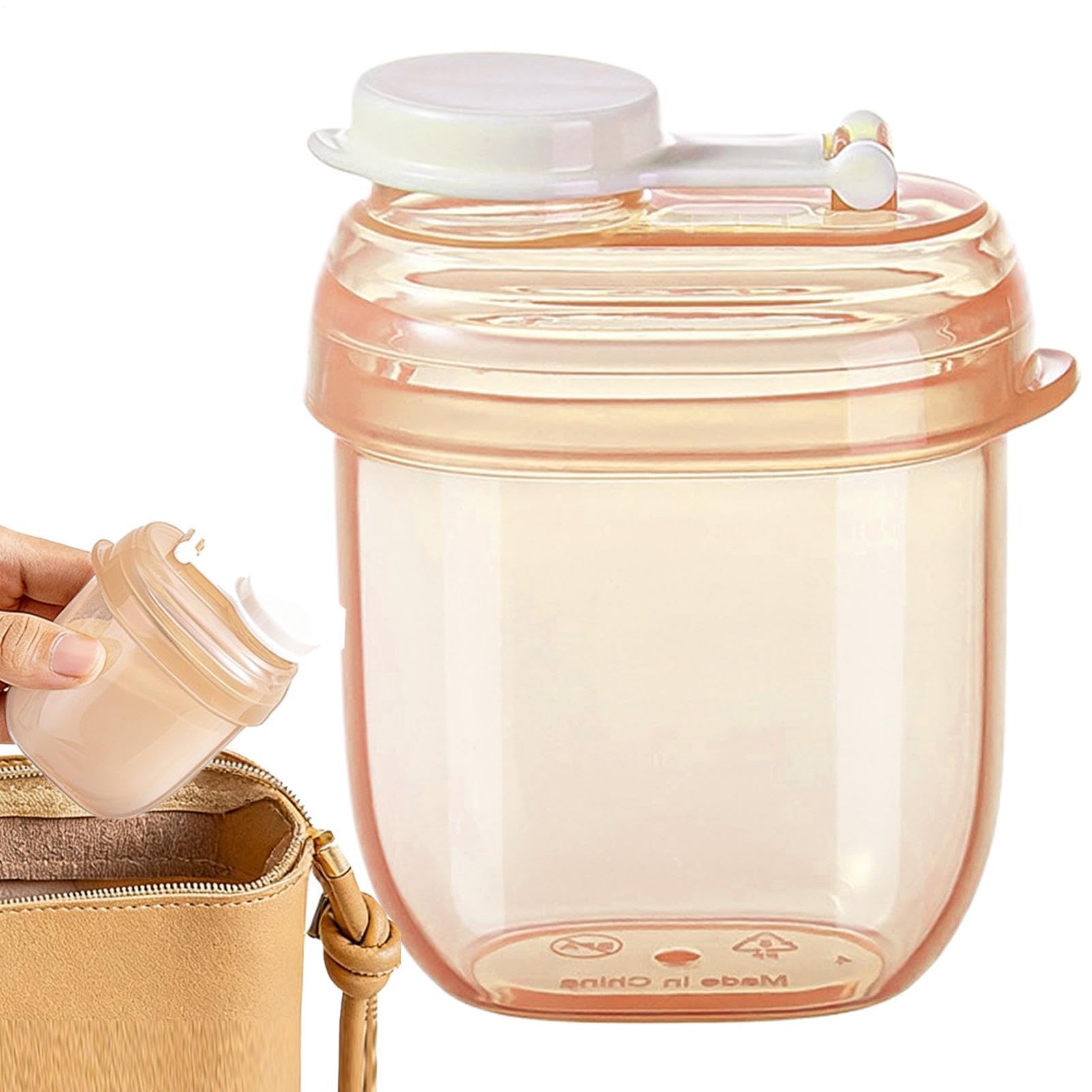 Wuvfojca 5 Pack Formula Dispenser Portable PP Milk Powder Dispenser 8x6.7x4.7cm Travel Milk Powder Container Leakproof Box for Travel Outdoor Home Kitchen Nursery Feeding Refrigerator