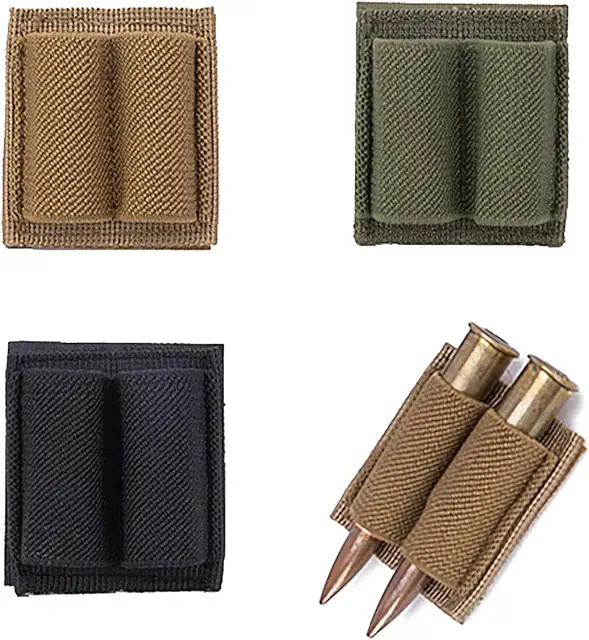 Porta Munición Elástico de Nylon para Escopeta - Cartucho con Bala