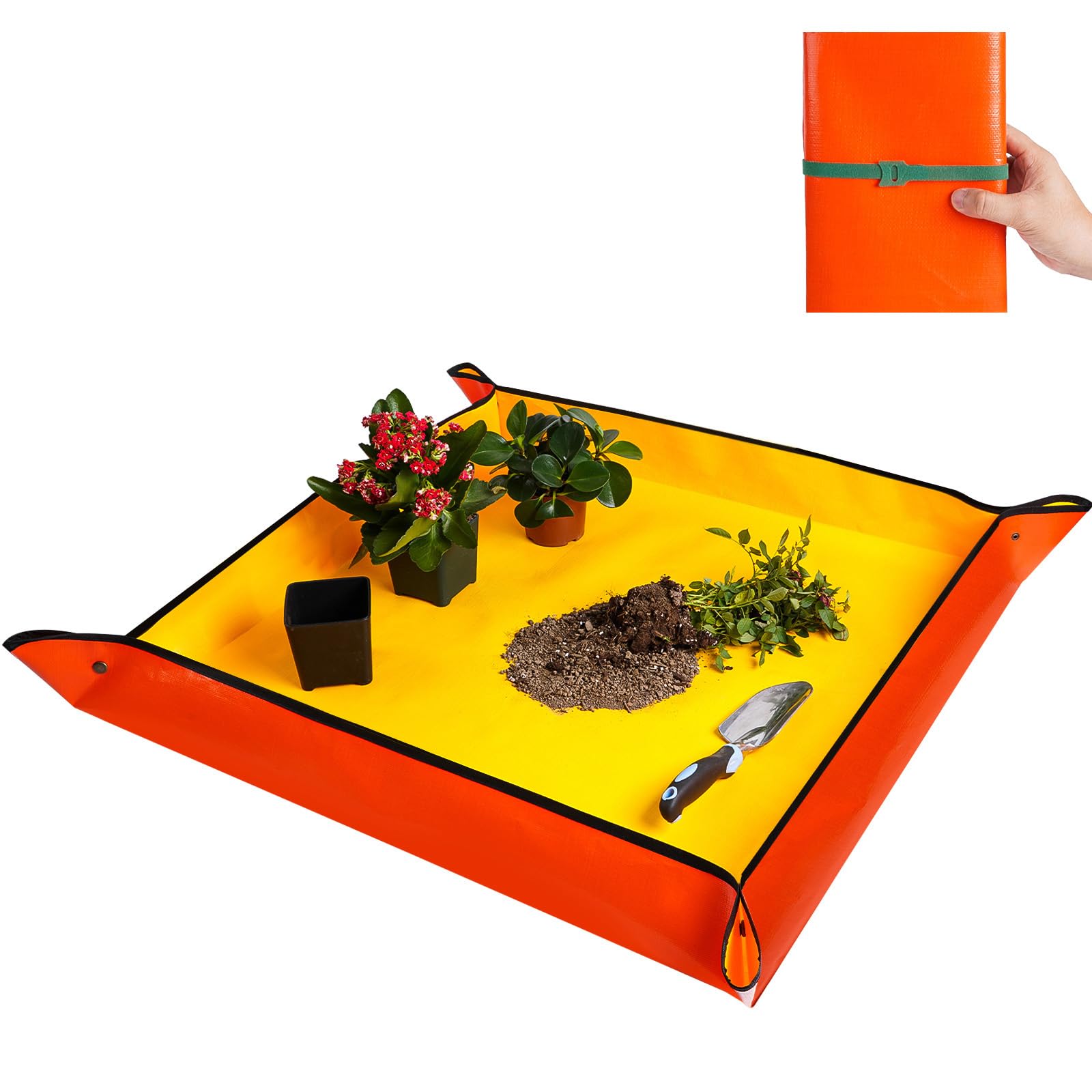 Repotting Mat for Plants - Waterproof & Foldable -13