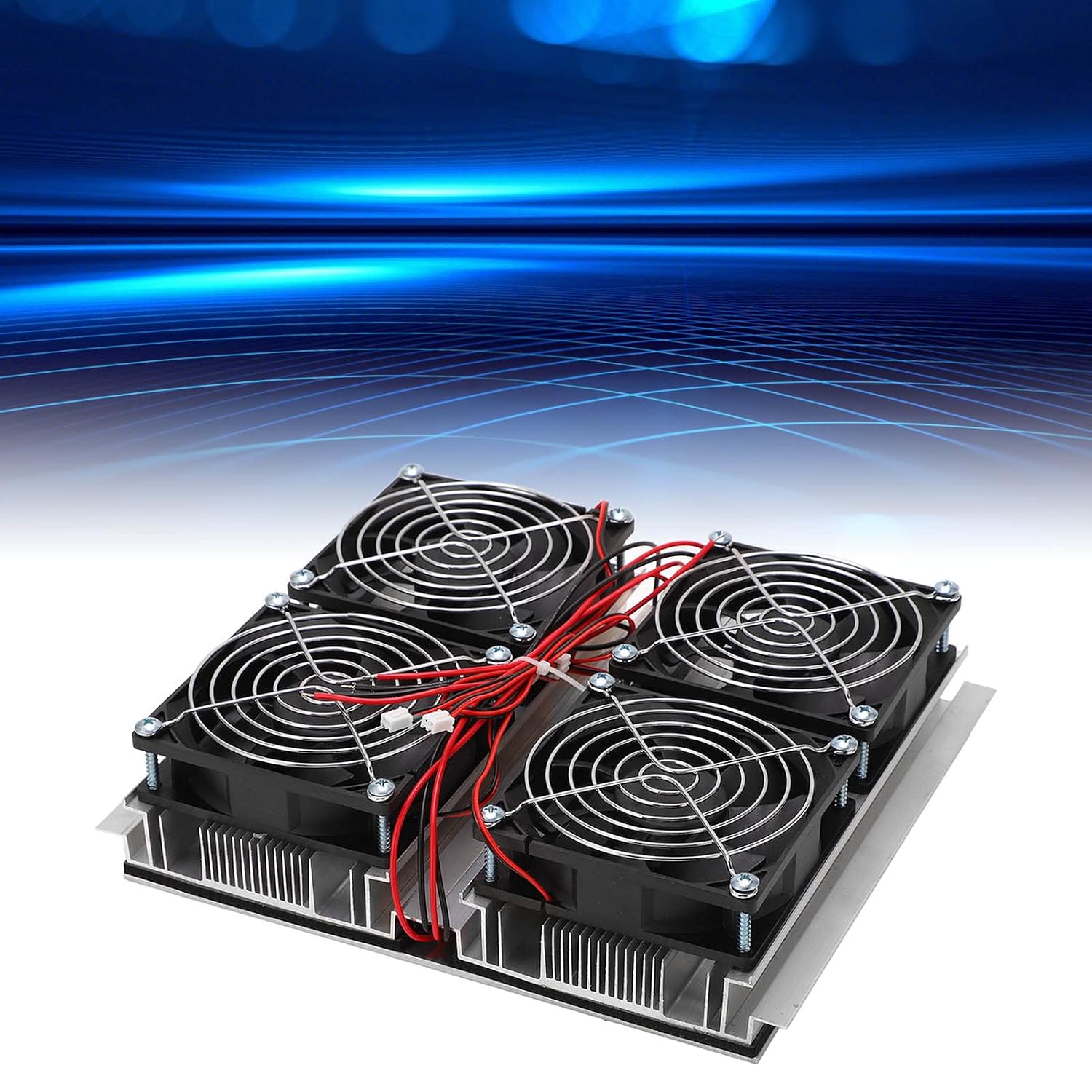 Buachois Refrigeration Cooler Semiconductor Cooling System, ABS and Aluminum Alloy Cooling Kit for Industrial Equipment