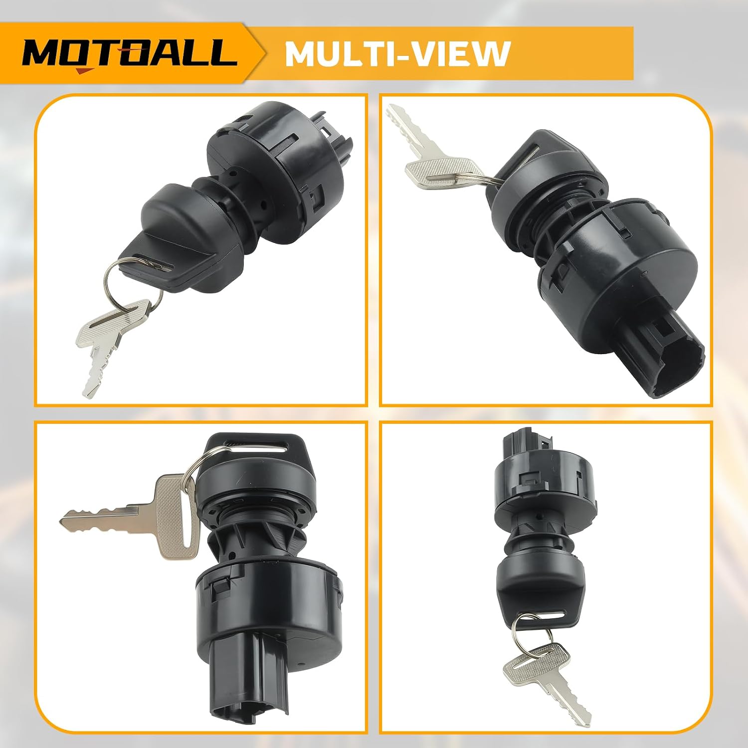 MOTOALL New Ignition Key Switch 5UG-H2510-00-00 for Yamaha Rhino 450 660 700 YXR450 YXR660 YXR700