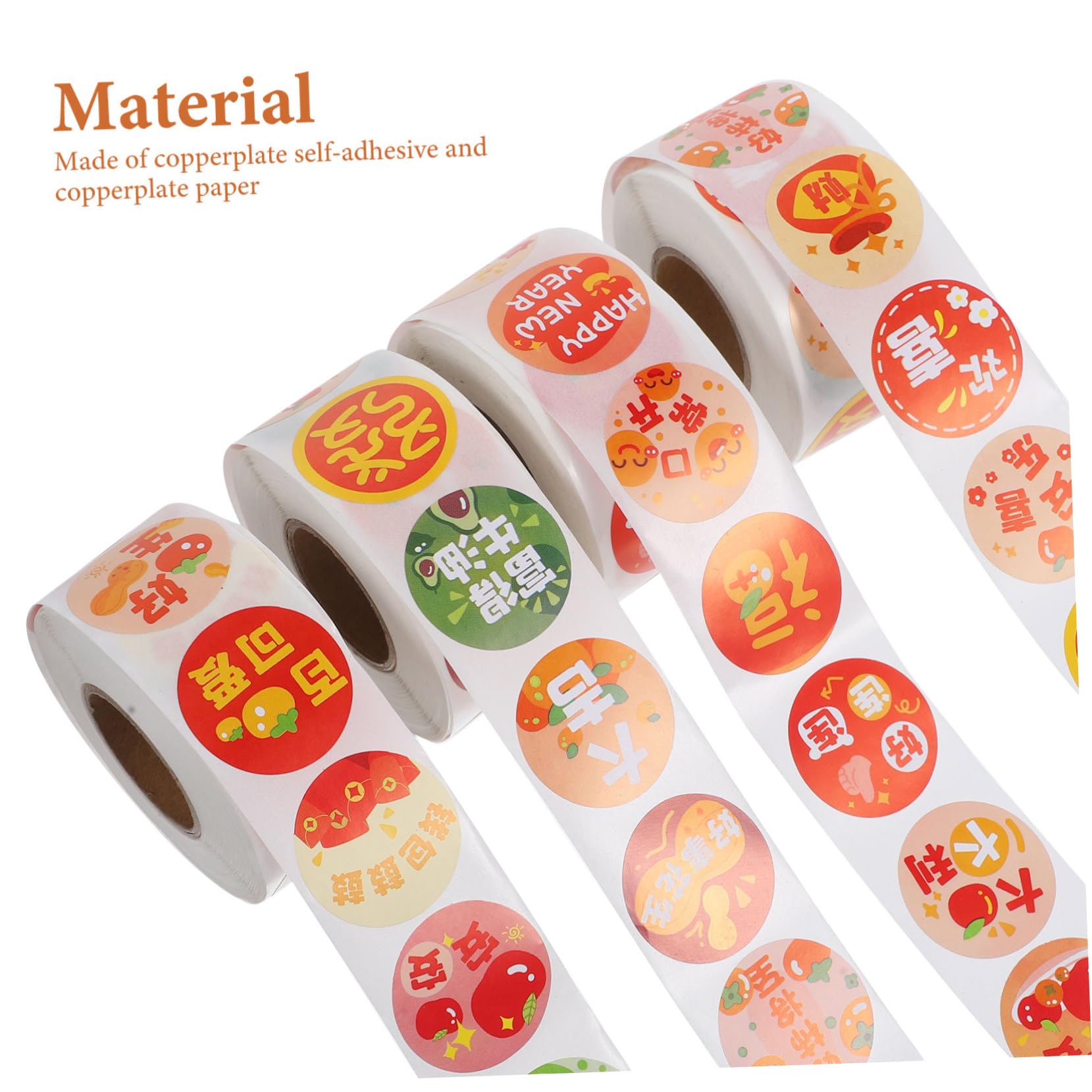 STOBOK 20rotoli Etichette Adesive Colorate Per Decorazioni Festive Da Facili Da Applicare e Rimuovere Adesivi Per Feste e Regali Design Divertente Per Adulti