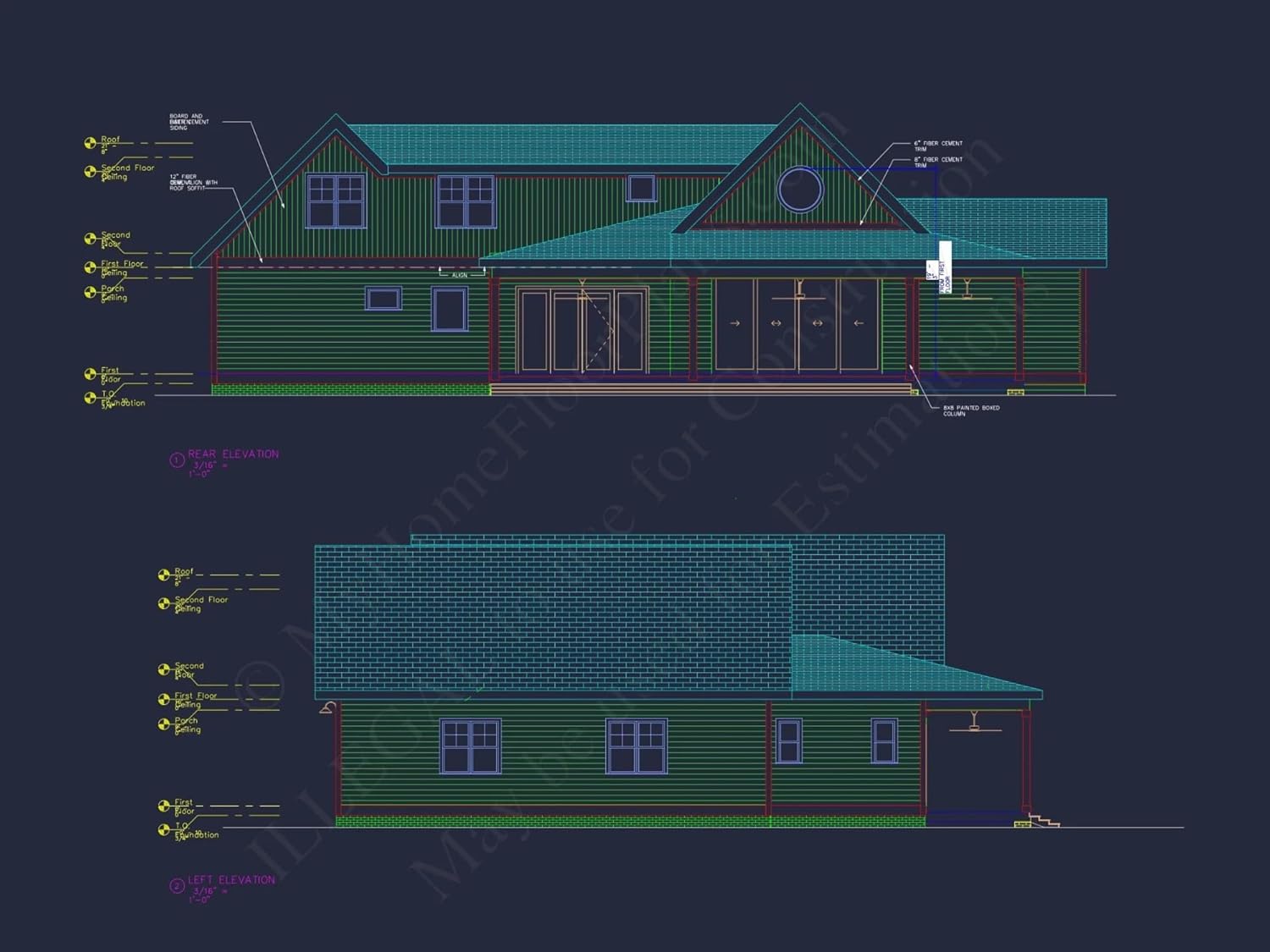 20-1553 HOUSE PLAN - Beautiful House Floor Plan with CAD Designs and Blueprints