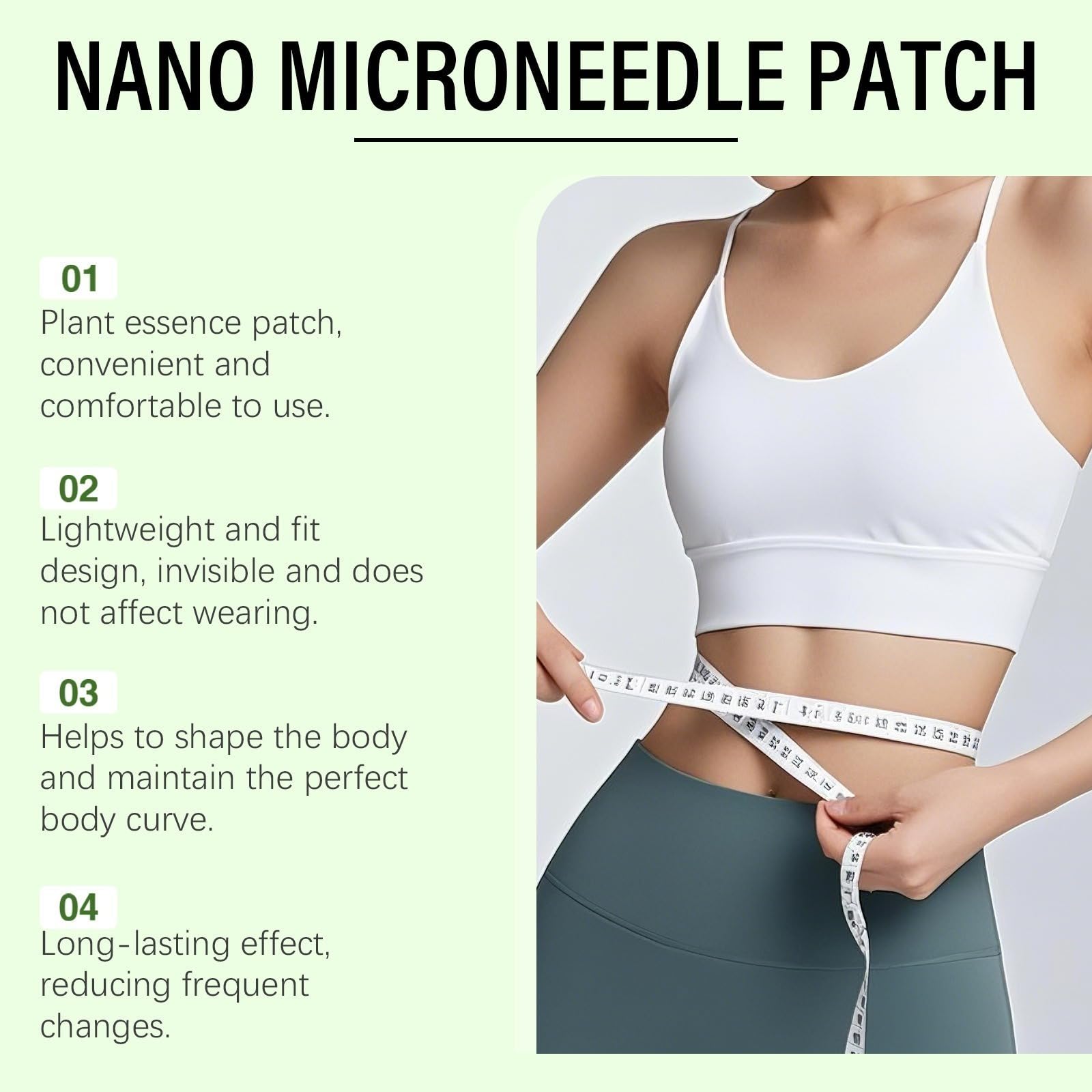 Plaster wyszczuplający 10 w 1 Moringa berberyna, naturalny nano plaster wyszczuplający sylwetkę i płaski brzuch. Łatwa do nałożenia, niewidoczna bielizna, idealna dla mężczyzn i kobiet na co dzień.