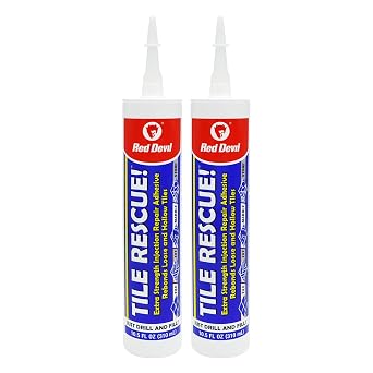 Injection Repair Adhesive - 2 Pack - 10.5 oz. Tubes - for Loose & Hollow Tile, Marble, Stone & Wood Floors. *for Best Results Use The Proven Power of a Caulk Gun*