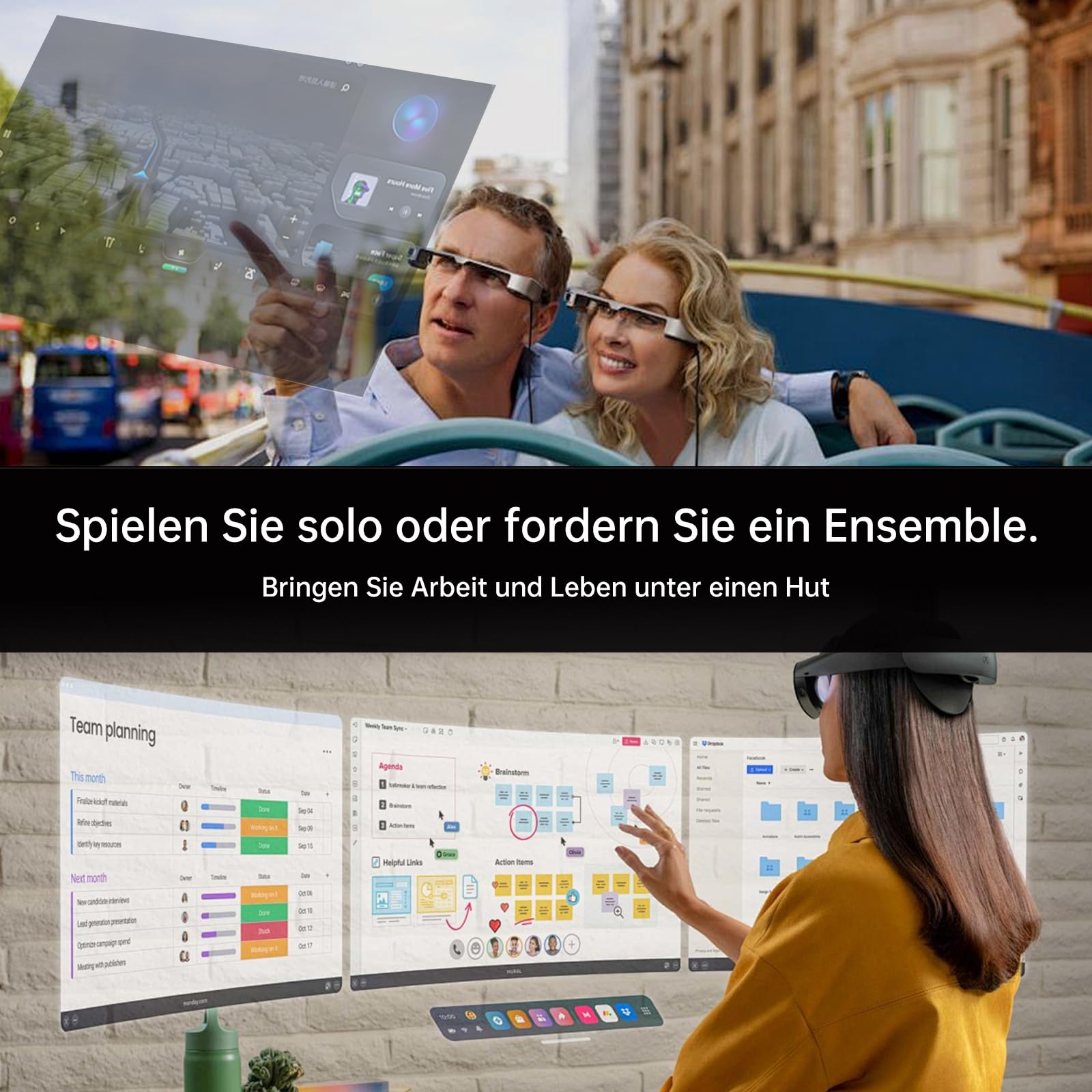 USB-C zu AR-Brille & Ladeadapter – 4K@60Hz, 100W PD-Passthrough, kompakt & reisetauglich, kompatibel mit XREAL, Viture, Rokid, Steam Deck, ROG Ally, iPhone 15/16 und Android