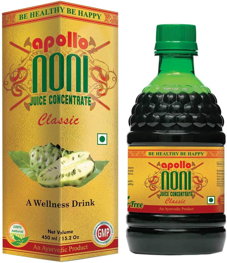 Apollo Noni Juice Classic (Pure Noni Extract) - Double Boost Your Immune, Contain Antioxidant Properties, 450ml (Pack of 1)