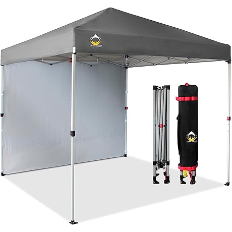 CROWN SHADES 8x8 Pop Up Canopy: UV Protection and Easy Set-Up