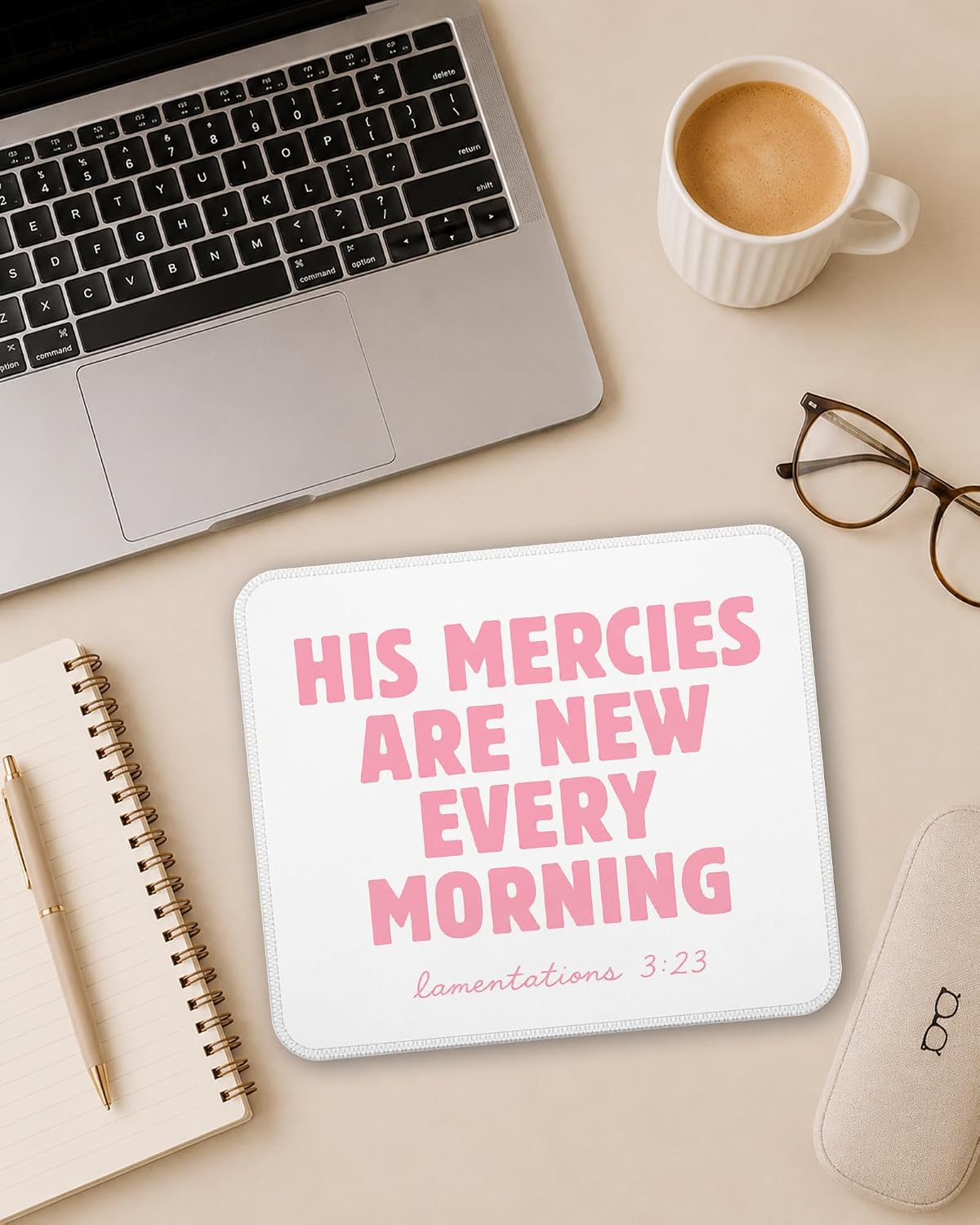 His Mercies are New Every Morning Christian Mouse Pad 9.5x7.9 in image 3