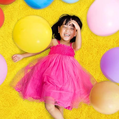 Miniatura 10 de Keeko Alfombra de área esponjosa de 4 x 5.3 pies, bonita alfombra de pelo largo para dormitorio, alfombras de pelo alto para sala de estar,