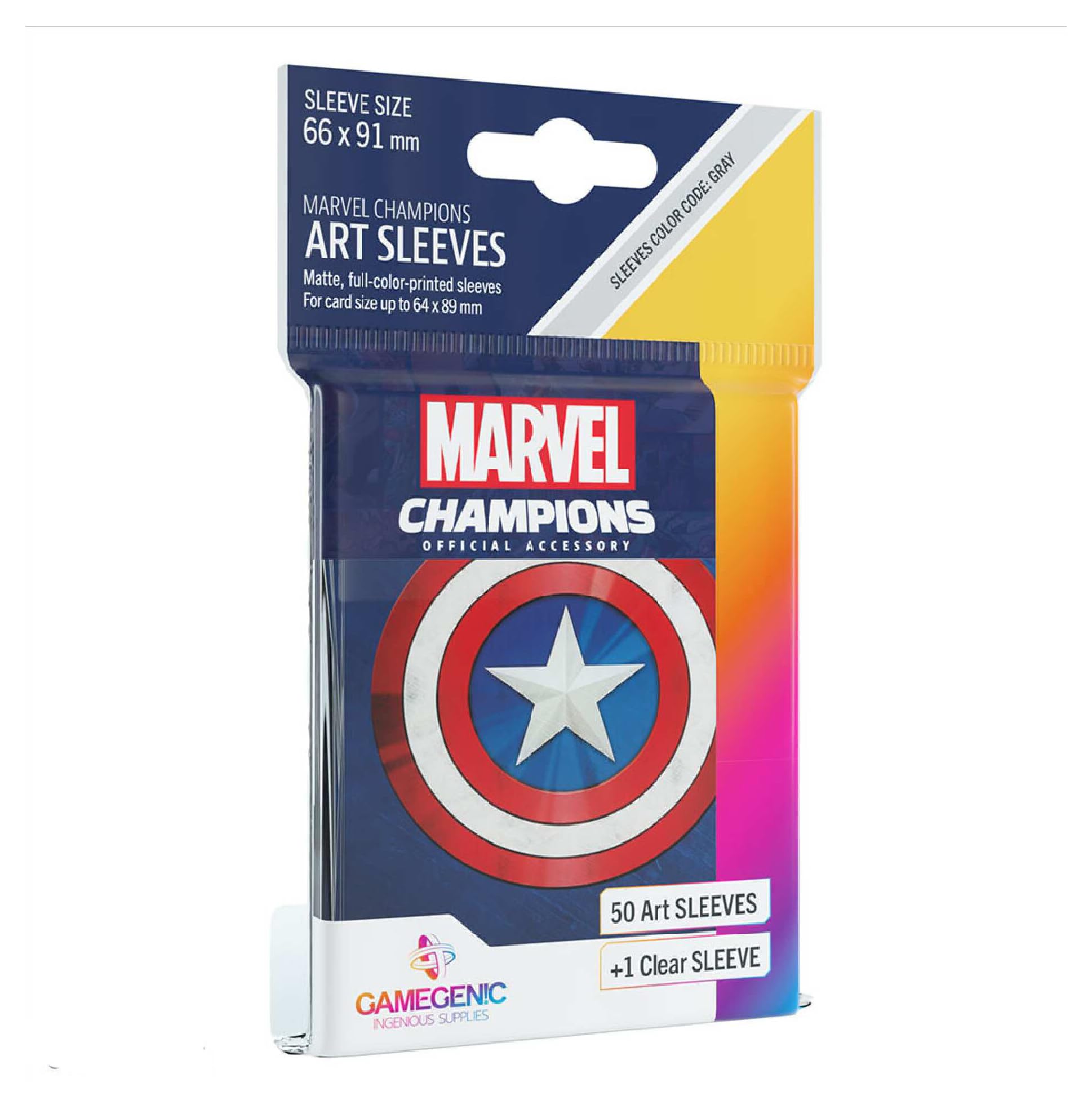 Gamegenic Fantasy Flight Games - Marvel Champions : Official Sleeves : Marvel Blue - Card Game