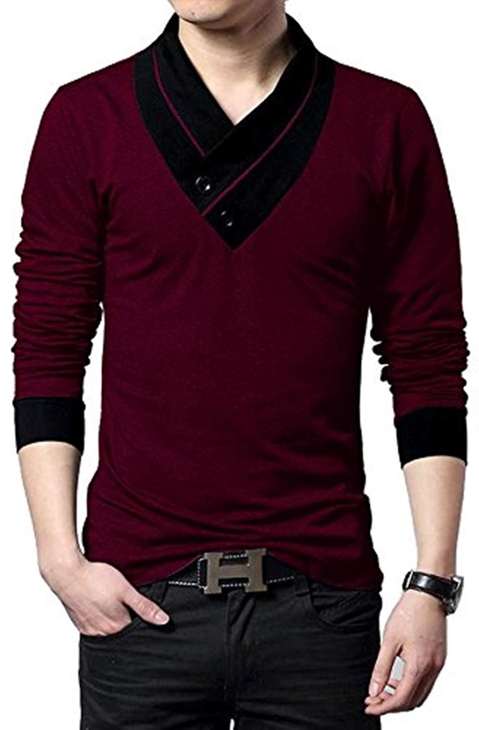 fashion gallery Tshirts for Men Cotton Tshirts for Mens | V-Neck Tshirts for Mens-picture-10