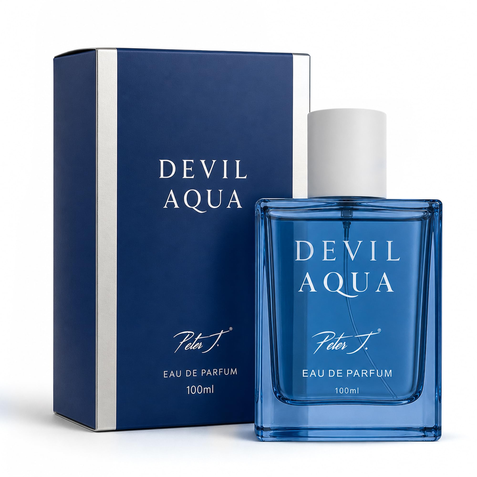 peter j devil aqua perfume for men |100ml eau de parfum | long lasting premium fragrance for men | luxury perfume gift | fresh, bold & clean scent | ideal for all occasions