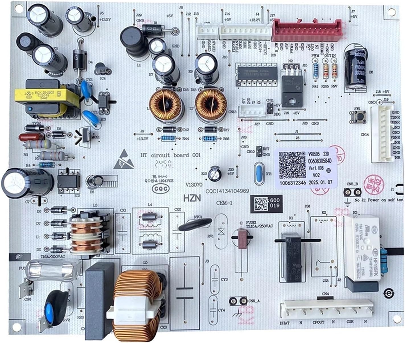 0060830584D Refrigerator Control Board Compatible for 0061800133A BCD-320WDCA Circuit PCB Fridge Motherboard Freezer
