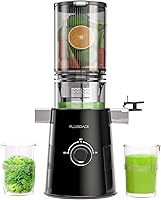 Vista 1 de Cold Press Juicer, Slow Masticating Juicer Machines with 5" Feeding Chute Fit Whole Fruits&Vegetables, Stainless Steel Slow Masticating Juicer Easy