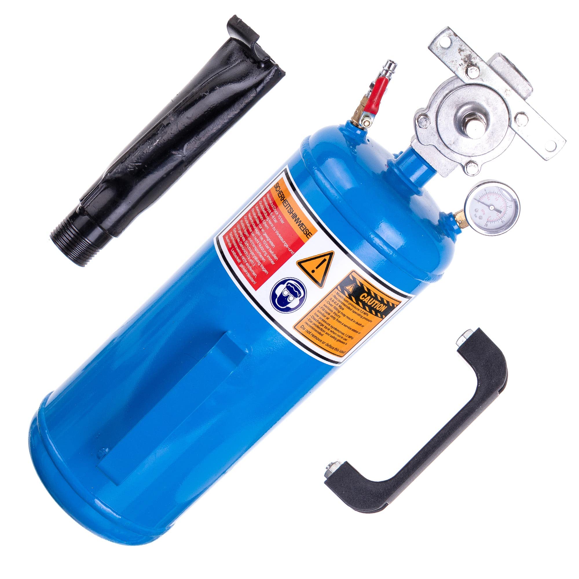 Technic Tire Inflator 8 litri - Pompa di gonfiaggio pneumatici 8 litri / 3,17 galloni -Pneumatico per strumento Air Blaster Booster - Resistente per professionisti - Compressore d'aria