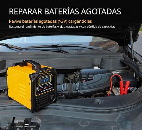 Miniatura 3 de Cargador de batería de coche de 12 V 24 V, resistente, mantenedor automático de batería de 0-15 A, cargador inteligente para automóvil, camión,