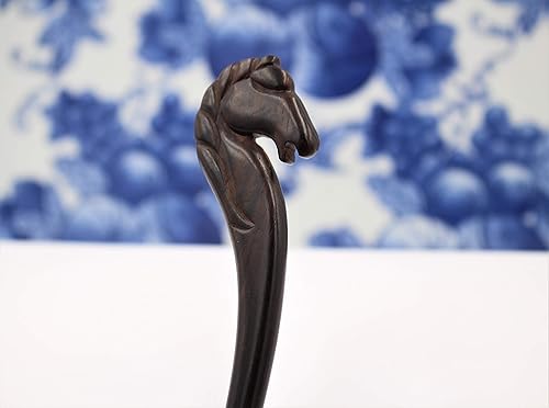 Miniatura 10 de REAL SIC Palillos de madera natural para mujer, horquilla de pelo de animal, estilo bohemio, sostenible, retro, bohemio, para cabello largo