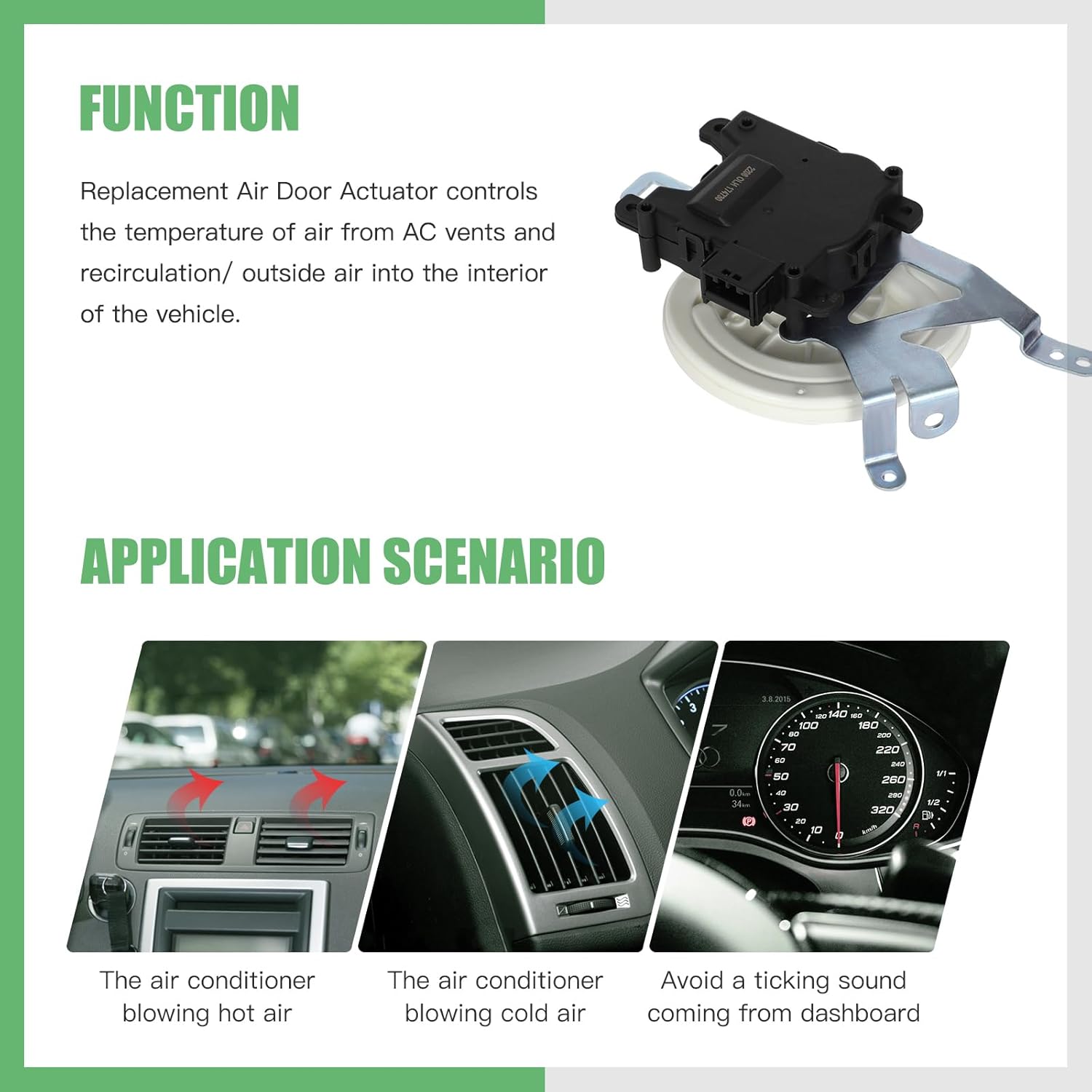 SCITOO HVAC Heater Blend Door Actuator Replacement for Honda for CR-V 2012-2016 604-0867 Heater Blend Door Levers, Air Door Actuator