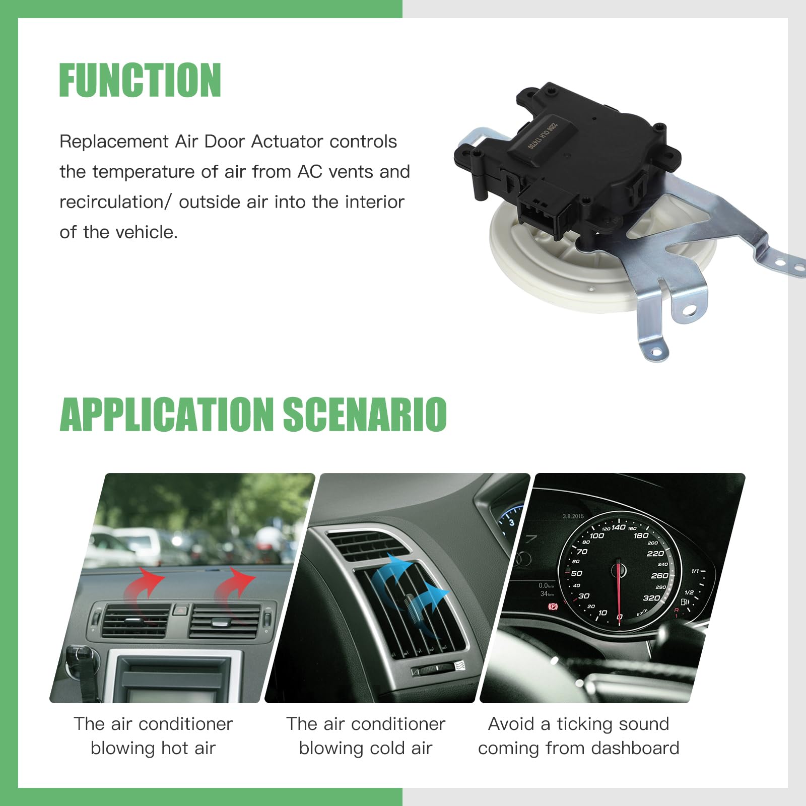 LUJUNTEC Blend Door Actuator - Replaces 604-0867 For Honda CR-V 2012-2016, HVAC Air Control Motor