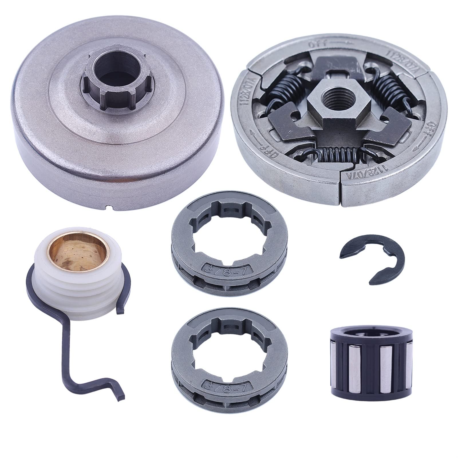 Piñón de Tambor de Embrague Apto for Stihl MS361 MS440 MS461 MS460 Piezas de Repuesto con 3/8;Piñón de llanta for Motosierra 1128 007 1000
