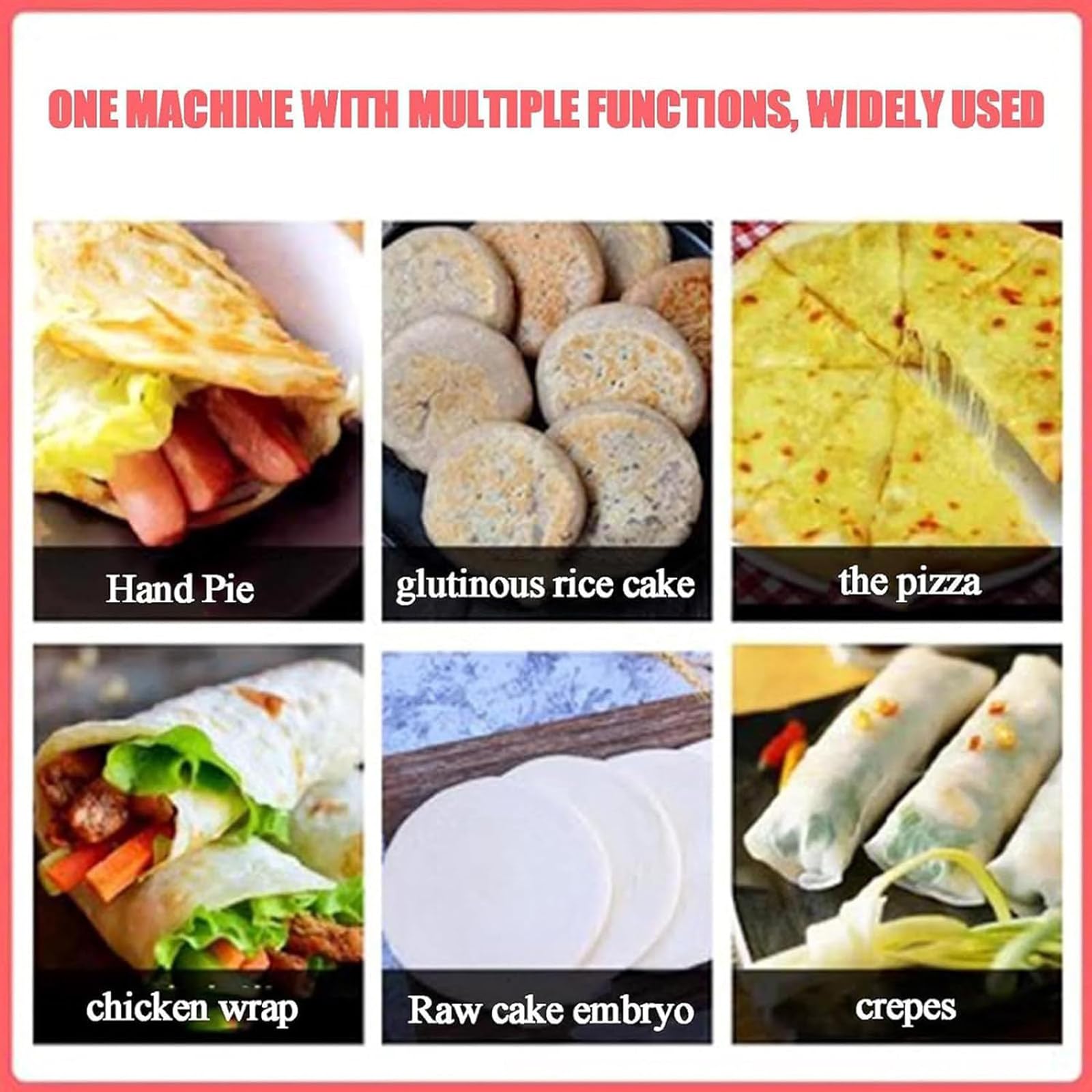 UMJIGF Pizza Pastry Press Machine, Home Adjustable Angle Tortilla Pastry Press Machine for Pizza, Tortilla, Pizza Dough Crusts, 20, 22, 24cm, Kitchen Tools Gadgets - Cooking Dining,24CM,24CM