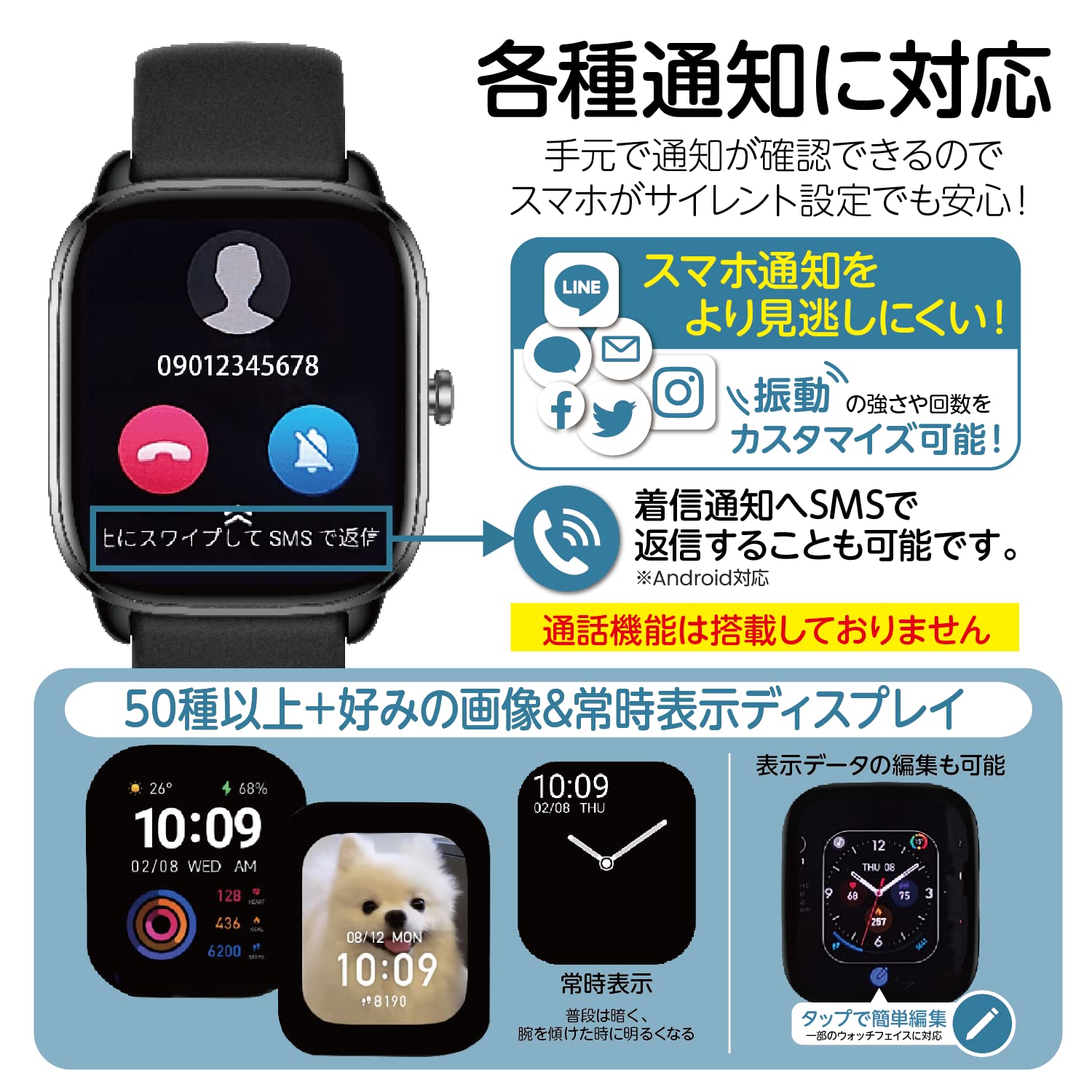 Amazon | Amazfit GTS 4 Mini スマートウォッチ 日本語対応 Alexa対応