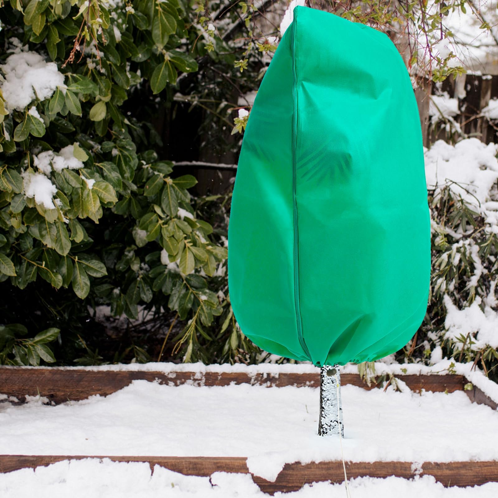 Homimp Protección contra heladas para plantas, paquete de 4 cubiertas con cordón para plantas (23.6 x 31.5 pulgadas), bolsas cálidas de protección para plantas para invierno, heladas, clima frío,