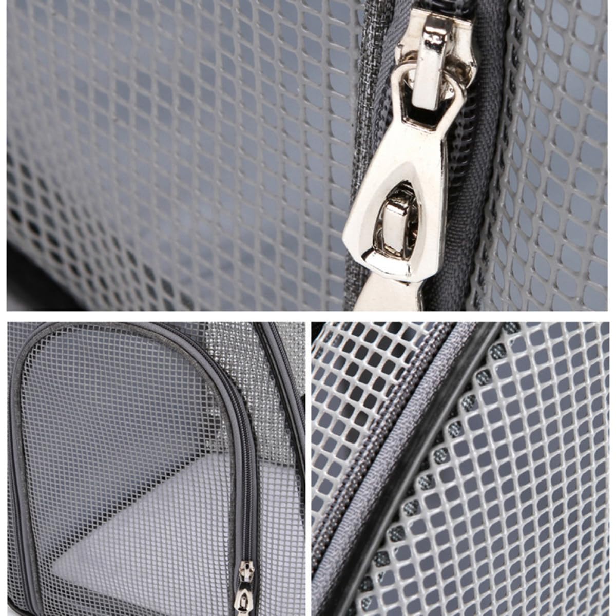 PRETYZOOM Mochila de Malla Transpirable para Mascotas, Bolsa Portátil para Gatos y Perros, Ligera, al Hombro, para Excursiones