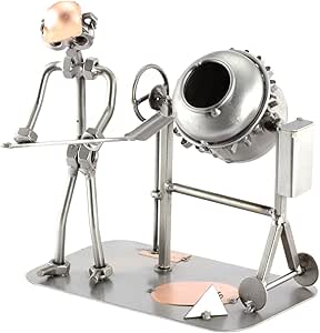 Steelman24 I Figurine en métal Ramoneur I Made in Germany I Idées Cadeaux I Sculpture d'Acier I