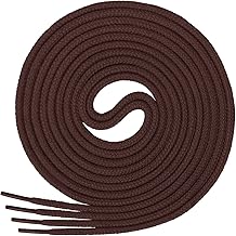 Di Ficchiano Round Shoelaces, Round Cords Made of 100% Cotton, Heavy Duty, Diameter 3-4 mm, Length 45-200 cm