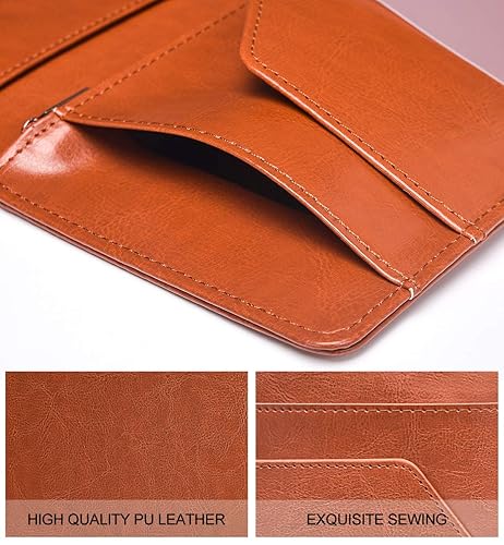 Miniatura 54 de Libreta organizadora para camarera Book&Waitstaff; de piel con brillos y cartera y bolsillo con cierre; lindo organizador con bolsillo para monedas