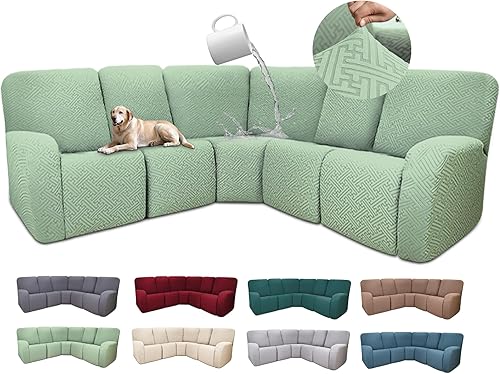 Miniatura 384 de Fundas 100% impermeables para sofá reclinable seccional, fundas para sofá reclinable en forma de L, funda para sofá seccional de esquina en forma de