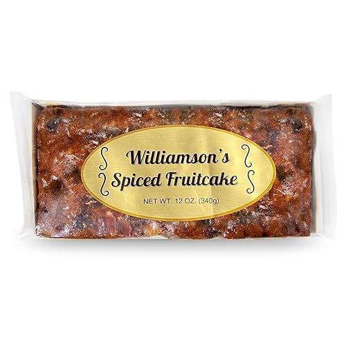 Miniatura 22 de Williamson's - Pastel de frutas con especias, pastel de frutas, recién hecho, aperitivo gourmet, regalo de comida con frutas finas y nueces