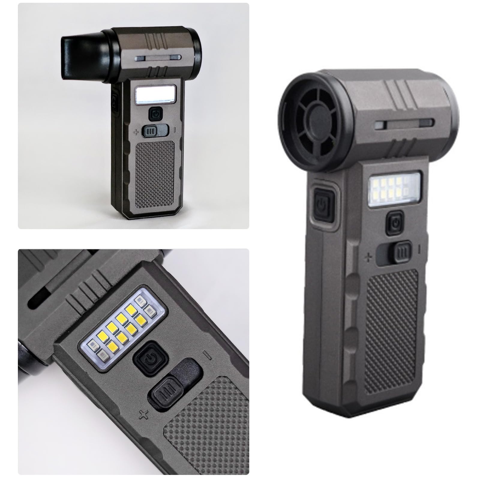 Lucidatrice elettrica Portatile Rapida da 45 m/s con modificabile a Pressione d ' 300G e Luce a LED per Computer Pulizia Auto Ventilatore potenziatore Portatile Lucidatrice con Motore