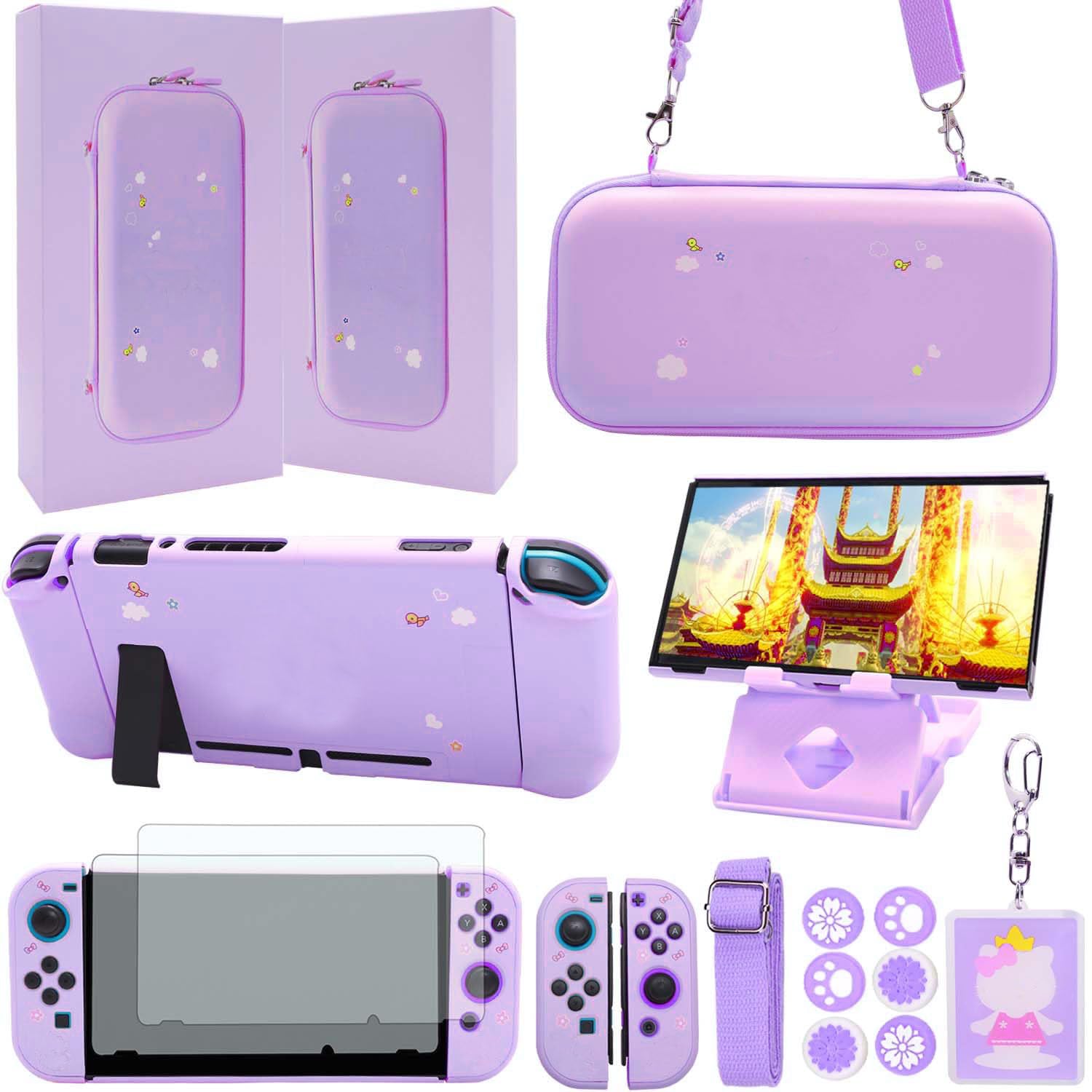 Amazon.com: GUTIAL Accessories Bundle for Nintendo Switch - Cute