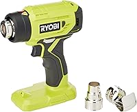 Ryobi R18HG-0 18V ONE+ Cordless Heat Gun (Body Only) - 470°C in 10s, LED Light, Nozzles for DIY